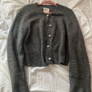 Abercrombie & Fitch Charcoal Cardigan 🩶